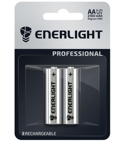 Акумулятор AA/HR06 NiMh 1,2V 2100mAh (бл-2шт) Enerlight Professional