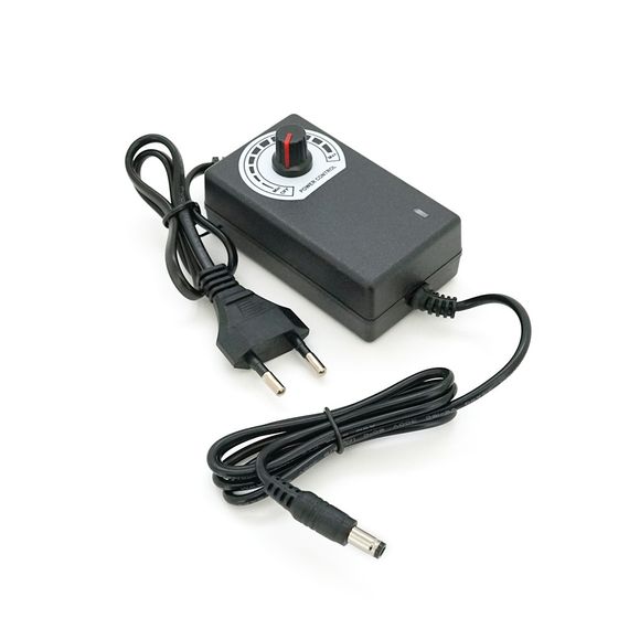 Адаптер живлення LGY-001-2A з регулюванням 3-12V 2A, штекер 5,5*2,5, LED - індикація | Зображення 1