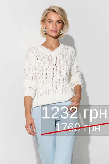 Джемпер з косами 2721 | Зображення 7