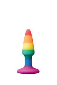 Анальна пробка DREAM TOYS COLOURFUL LOVE RAINBOW ANAL PLUG MINI