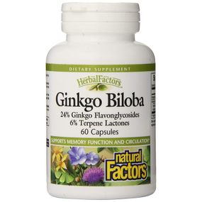 Гинкго Билоба Natural Factors Ginkgo Biloba 60mg 60 Capsules