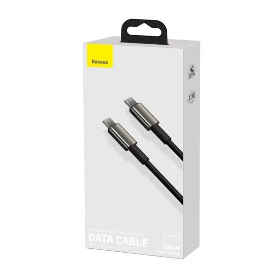 Дата кабель USB-C to USB-C 1.0m 100W black Baseus (CATWJ-01) | Зображення 5