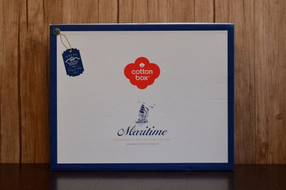 Комплект постільної білизни Cotton Box Maritime 200×220 Sail Mavi | Зображення 2
