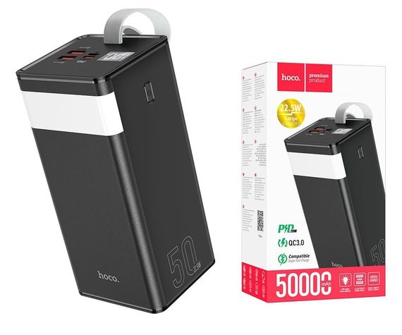 Мобільна зарядка POWER BANK HOCO J86A 50000MAH, чорний (42983-J86A_1091) | Зображення 2