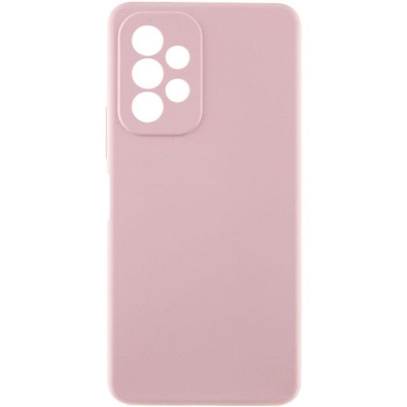 Чохол Silicone Cover Lakshmi Full Camera (AAA) для Samsung Galaxy A13 4G Рожевий / Pink Sand
