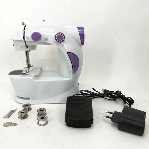 Компактная швейная мини-машинка Digital FHSM-201, Швейная машинка для девочки OD-733 на батарейках | Зображення 3