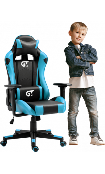 Кресло геймерское детское GT Racer X-5934-B Kids BlackBlue | Зображення 1