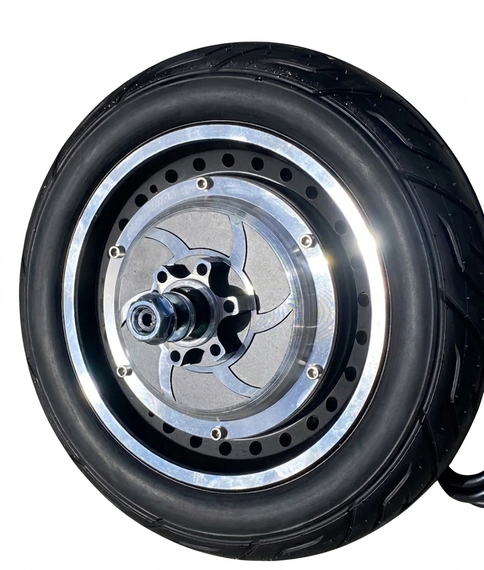 Мотор-колесо 10" для електросамоката Crosser T4 (48V, 600W/1000W) | Посилене безщіткове колесо-мотор Кроссер Т4, код 1250 | Зображення 3