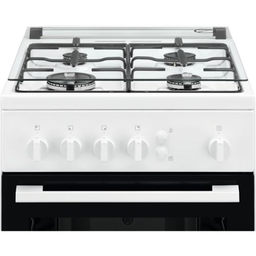 Плита Electrolux RKG500004W газова шириною 50 см, білий (RKG500004W) | Зображення 1