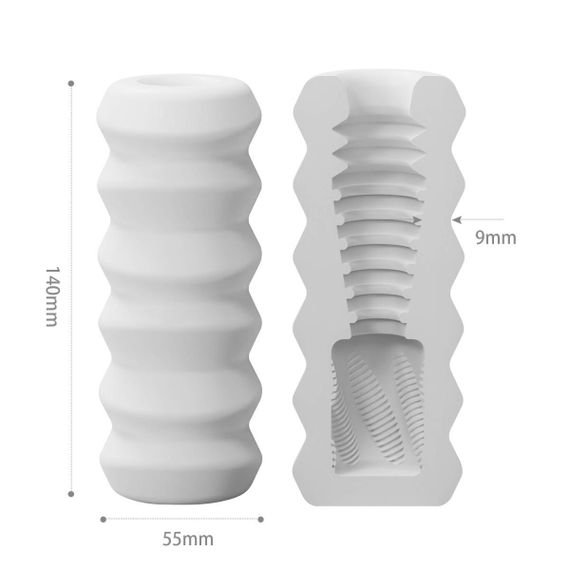 Мастурбатор Otouch DECOR 1-D, эффект всасывания, ребрышки-кольца, зауженный диаметр sexstyle | Зображення 1
