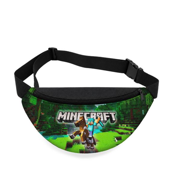 Дитяча сумка-бананка Minecraft 32х15 см на пояс або через плече (5753)