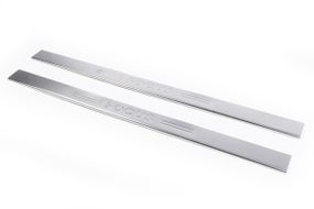 Накладки на пороги (Carmos, 2 дверна, нерж.) для Ford Focus II 2005-2008 рр