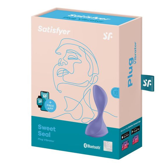 Анальная смарт-пробка с вибрацией Satisfyer Sweet Seal Lilac | Зображення 5