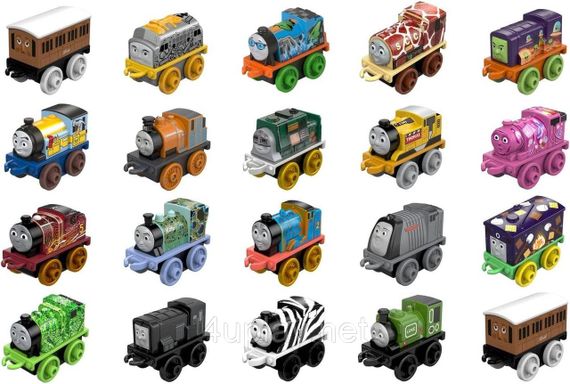 Игровой набор 20 мини-поездов Паровозик Томас и друзья. Thomas & Friends MINIS Toy Train 20 Pack Fisher-Price | Зображення 1