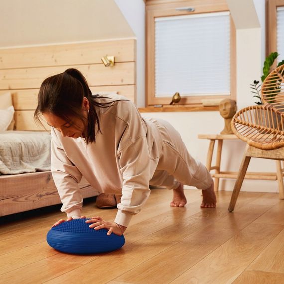 Балансувальна подушка-диск 4FIZJO MED+ 33 см (сенсомоторна) масажна Blue 4FJ0319 (P-5907739312655) | Зображення 5