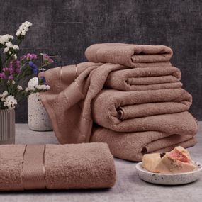 Полотенце махровое SoundSleep Rossa 40х70 400 г темно-бежевое (2800004734042)