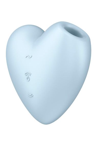 Вакуумний стимулятор-серце з вібрацією Satisfyer Cutie Heart Blue Sex Aura