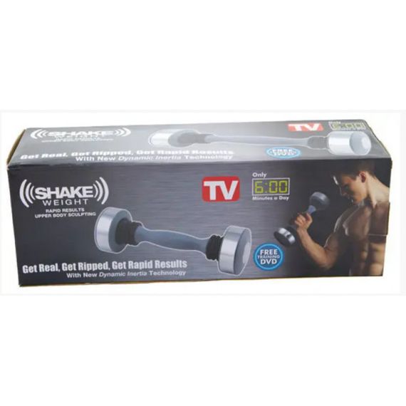 Виброгантель гантеля тренажер для фитнеса Supretto Shake Weight 1.1 кг виброгантеля | Зображення 1