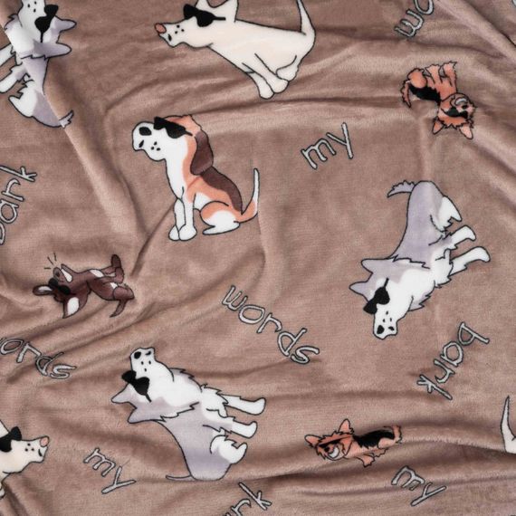 Плед Ardesto Flannel 160х200см, 100% поліестер, песики в окулярах (ART0129PB) | Зображення 3