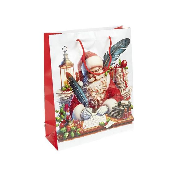 Подарочный пакет "Новый Год с Сантой" JA25-156-1 32х44х11 см