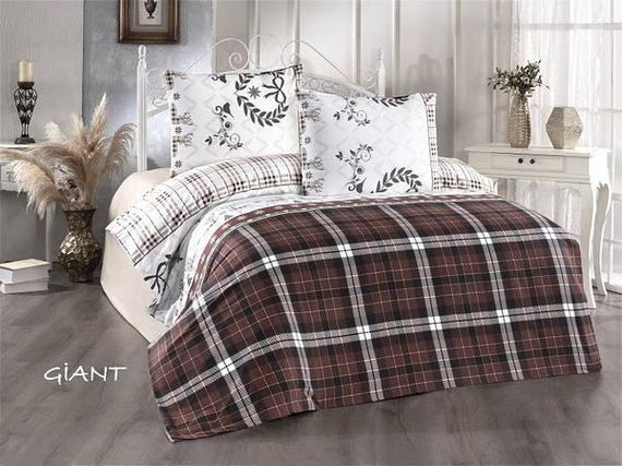 Постельное белье Belizza Giant Фланель Хлопок Полуторный размер