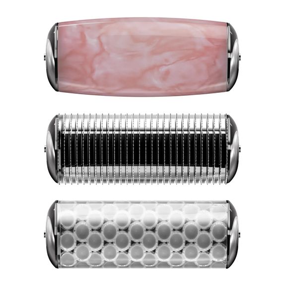 Ролер для голкової мезотерапії обличчя та тіла GESKE MicroNeedle Face&Body Roller 9в1 magenta | Зображення 4