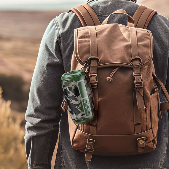 Bluetooth Колонка Borofone BR38 Free-flowing sports Camouflage Green | Зображення 1