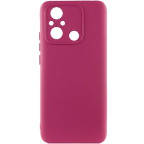 Чехол Silicone Cover Lakshmi Full Camera (AAA) для Xiaomi Redmi 12C Full camera, Бордовий/Plum