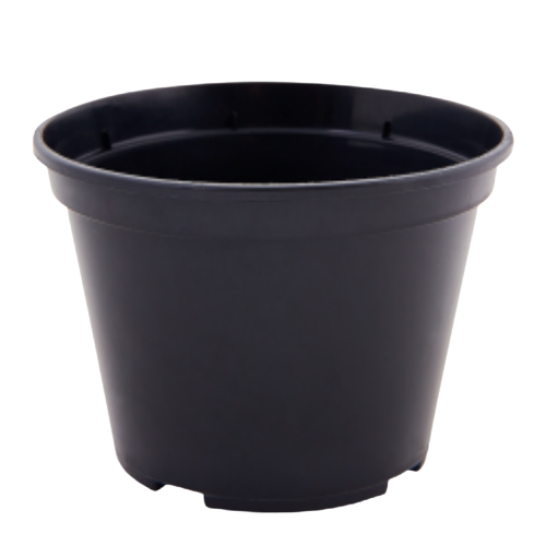 Вазон для розсади 10*7,5см круглий чорний Алеана