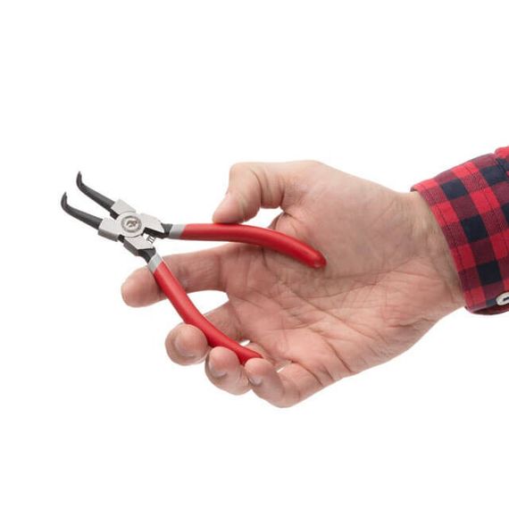 Щипці для стопорных кілець, вигнуті на стискання INTERTOOL HT-7006 | Зображення 4