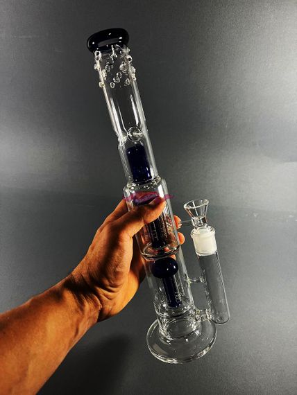 Стеклянная трубка Medusa Double Blue