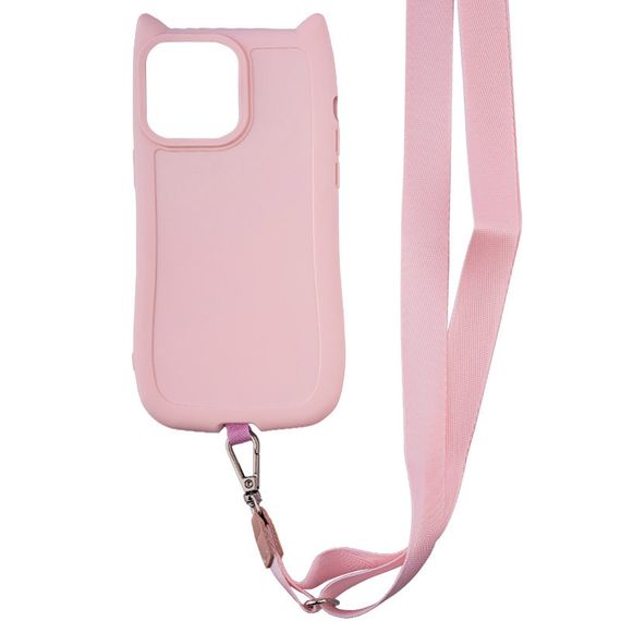 Чохол TPU GETMAN Cat with straps для Apple iPhone 14 Pro (6.1") Pink | Зображення 1