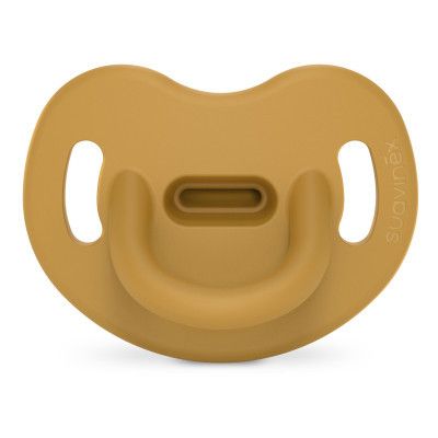 Пустышка Suavinex Colour Essence 6-18 мес, анатомическая силиконовая, желтая. (308077)
