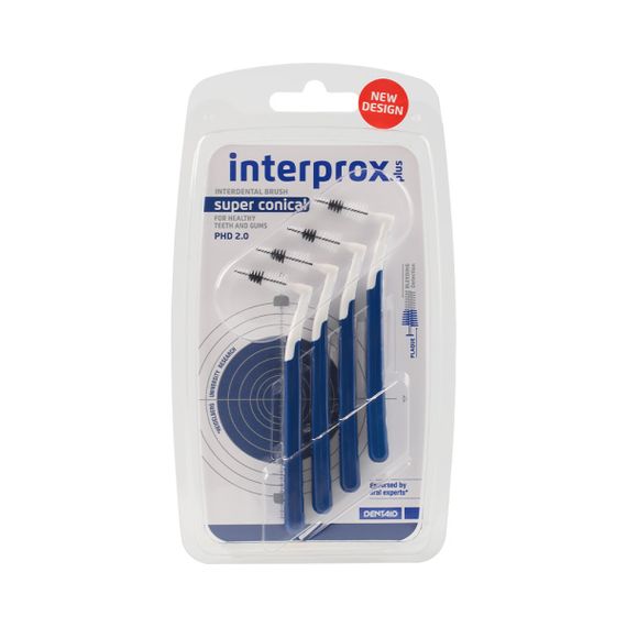 Щітка міжзубна INTERPROX PLUS 2G SUPER CONICAL 2.0 мм, 4 шт. (DENTAID)