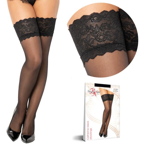 Панчохи Beauty Night CATHERINE stockings Чорний S/M | Зображення 4