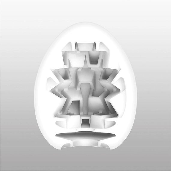 Мастурбатор-яйце Tenga Egg Boxy з геометричним рельєфом Sex Aura | Зображення 1