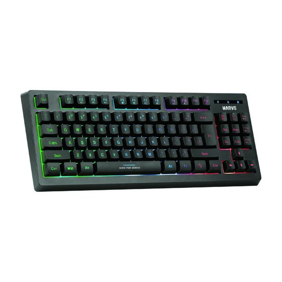 Клавіатура Marvo K607 3 colors-LED USB (K607) | Зображення 1
