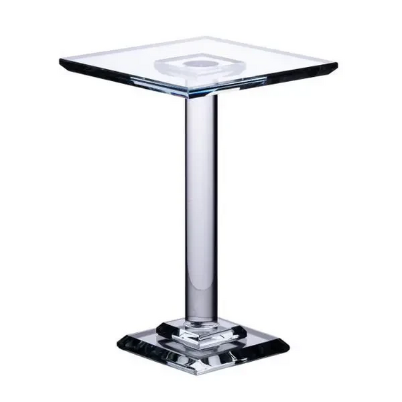 Тортівниця скляна на ніжці 12×12×23 см кругла стійка для торта, капкейків HP-4-72L