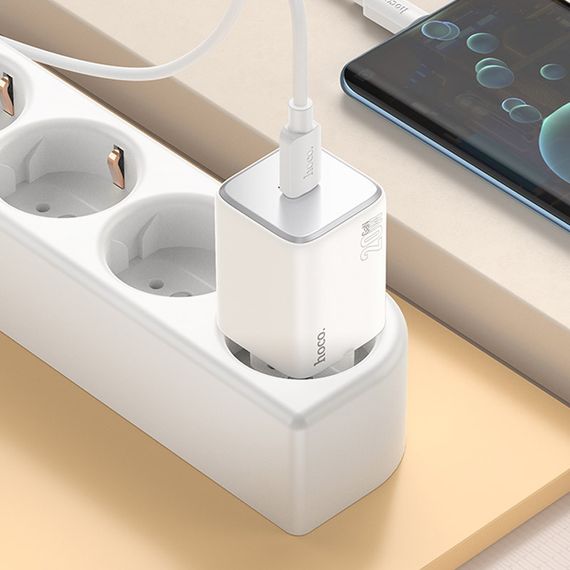 МЗП Hoco N40 Mighty PD20W (1USB-C) White | Зображення 3