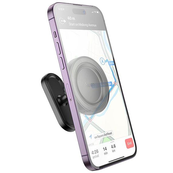 Автодержатель Hoco H58 Show ring magnetic (multi-scene) Black | Зображення 2