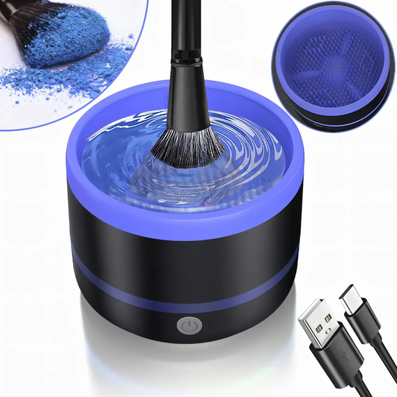 Электрический очиститель кистей для макияжа Makeup brush cleaner LY-609 инструмент для очистки кистей