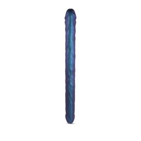Фалоімітатор подвійний Strap-On-Me DOUBLE DONG REALISTIC DILDO — SNAKY METALLIC COLOR Sex Aura