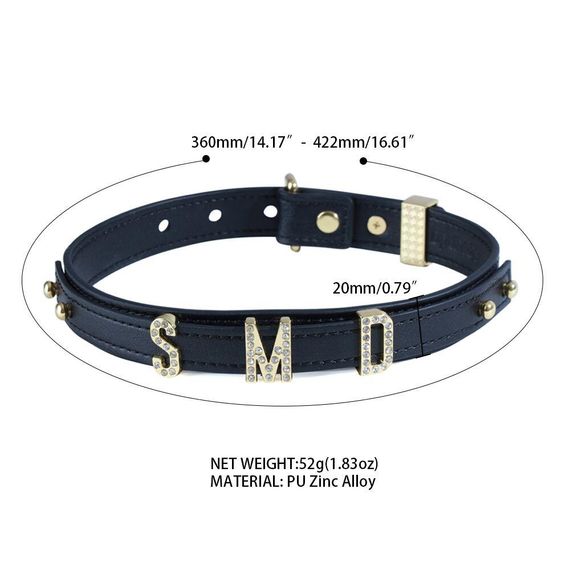 Ошейник LOCKINK Dark DIY Alphabet Collar Sex Aura | Зображення 9