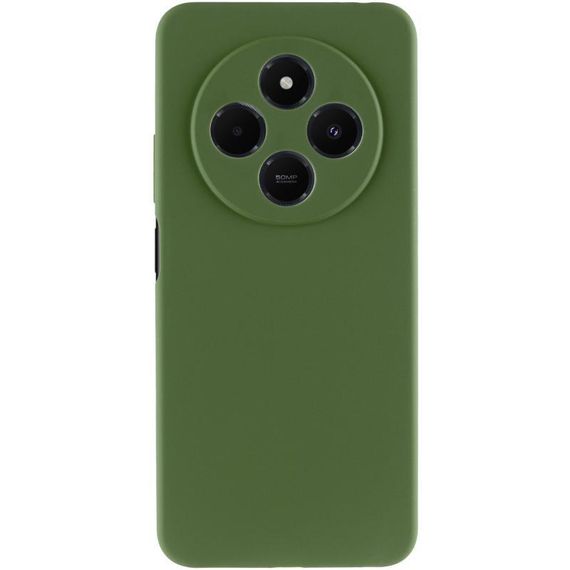 Чохол Silicone Cover Ummi Lakshmi Full Camera (AA) для Xiaomi Redmi 14C / Poco C75 Зелений / Dark green | Зображення 1