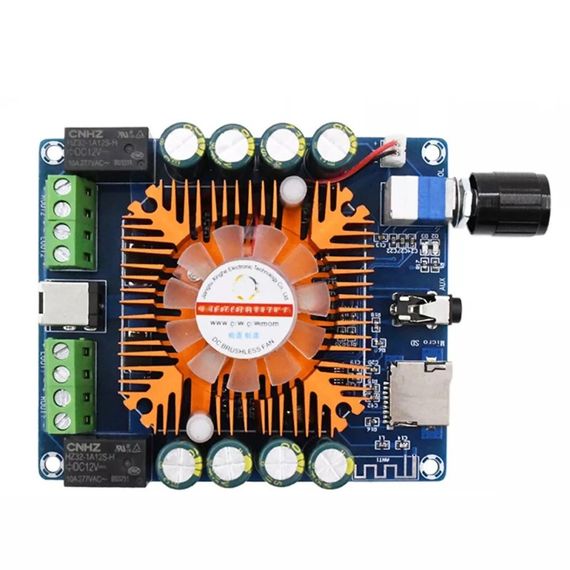Автомобильный усилитель звука XH-A393 TDA7388 4*50W - Bluetooth+Aux+слот MicroSD | Зображення 3