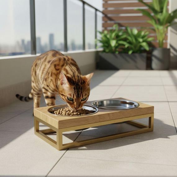 Миски на подставке для маленьких собак и котов Hollky Base XS (2 × 0,25 л) BXS-28145-GLNT | Зображення 10