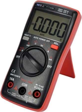 Мультиметр TRUE RMS електричних параметрів YATO з LCD-цифровим діапазоном 6000 YT-73096