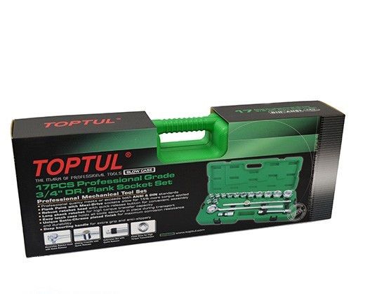 Набор головок с трещоткой TOPTUL 3/4" 17ед (6-гр) GCAI1701 | Зображення 2
