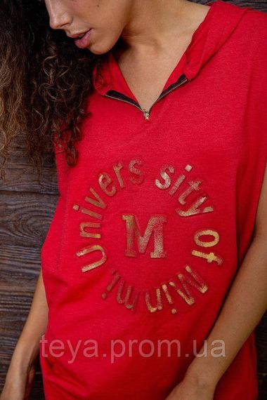 Вишукана жіноча сукня однотонна сезон літо-демісезон колір червоний розмір S FG_00433 | Зображення 4