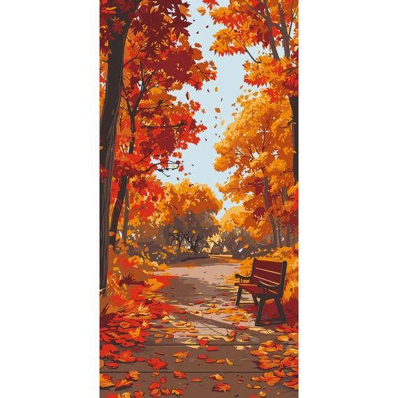 Картина по номерам "Осенний парк" 11572-AC 40х80 см